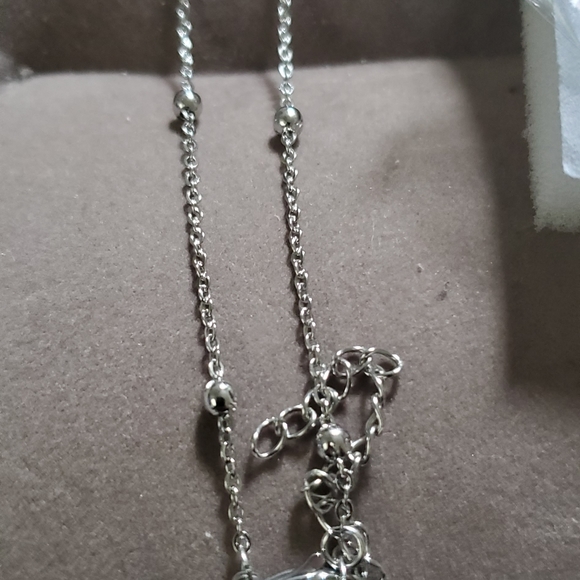 Natural Genuine Blue Gold Stone Leopard head in stainless steel 24 in - Picture 6 of 8